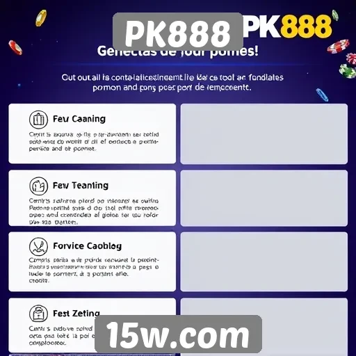 Análise das funcionalidades do site PK888